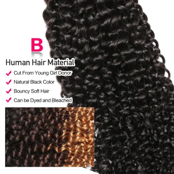 black wet and wavy brazilian water wave hair bundles 100% virgin unprocessed, 7a grade, can be dyed (1 or 3 pcs)