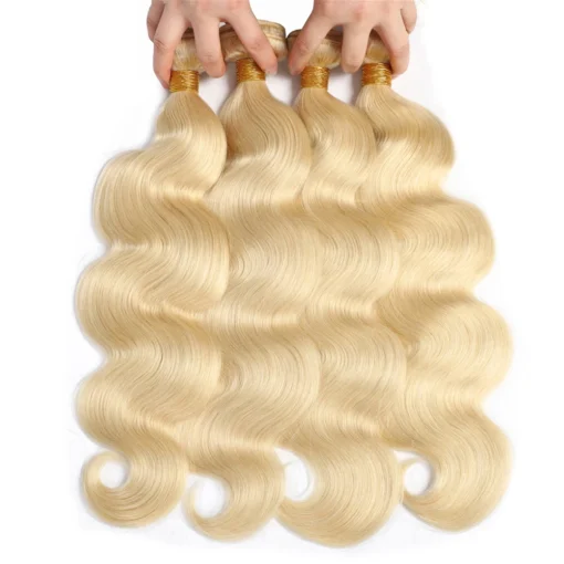 brazilian 613 body wave ombre brazilian remy human hair 3 or 4 bundles with pink lace closure